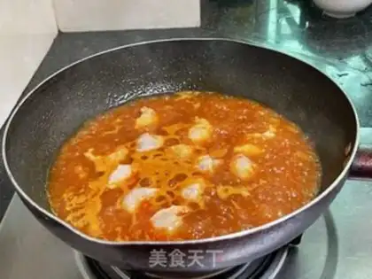 Make Tomato fan shrimp step 8