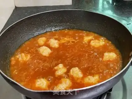 Make Tomato fan shrimp step 10