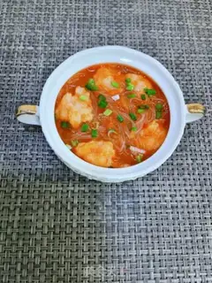 Make Tomato fan shrimp step 11