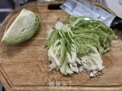 Make The cabbage blue step 0