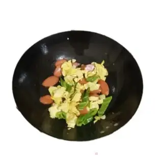 Make Pepper ham and eggs step 2