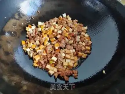 Make Meat and soybeans step 4