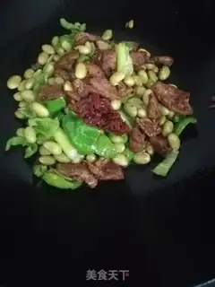 Make Bean fried meat step 7