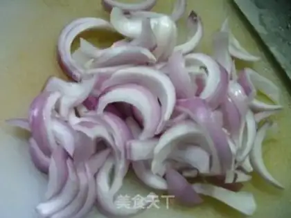 Make Onions burning wood tofu step 2