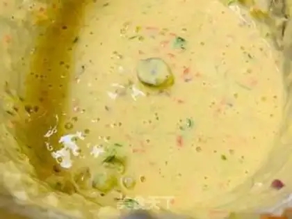 Make Vegetable eggcake step 5