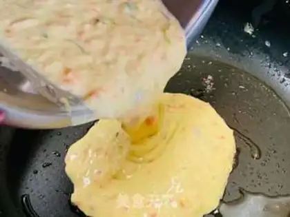 Make Vegetable eggcake step 6