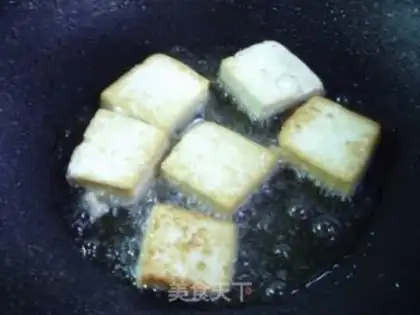 Make Onions burning wood tofu step 4