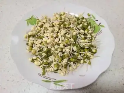 Make The green bean sprouts and the sunflower step 0