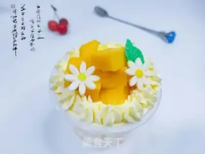 Make Mango box cake step 15