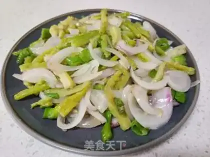 Make Wimper onion fried melon step 2
