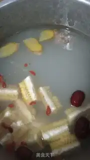 Make Spinal corn soup step 3