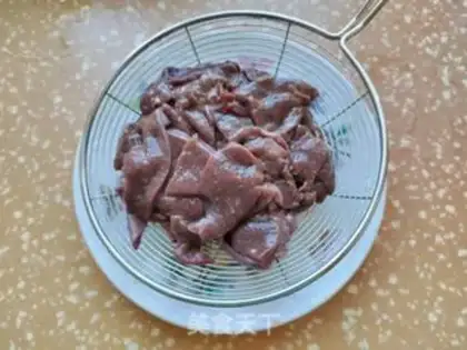 Make White green pepper, pork liver step 1