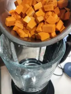 Make Pumpkin corn rice step 3