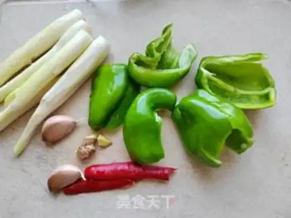 Make White green pepper, pork liver step 3