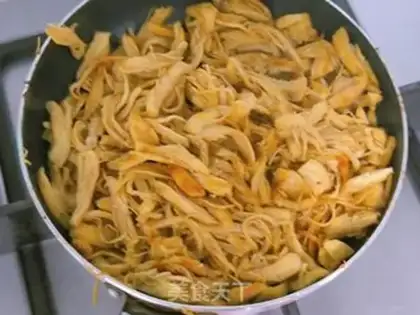 Make Fry chicken silk step 4