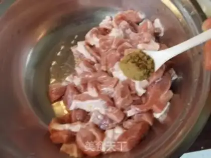 Make Twin pepper fried meat step 11