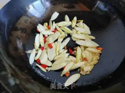 Make White green pepper, pork liver step 7