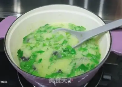 Make A little rice congee from the sea cucumber step 9
