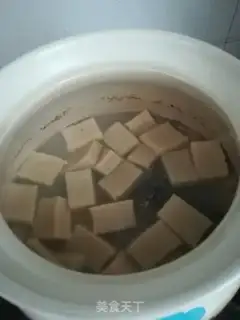 Make Squirt soup. Tofu step 3