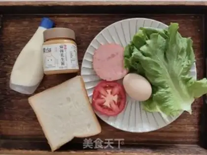 Make Cream eggs and ham sandwich step 0