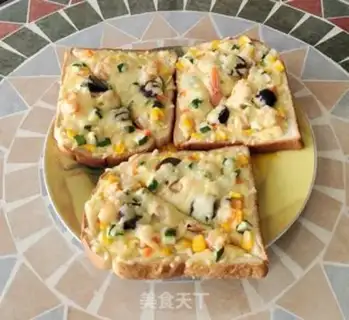 Make Breakfast bread pizza step 7
