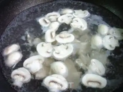 Make Mushrooms, skinny, pheasant step 8