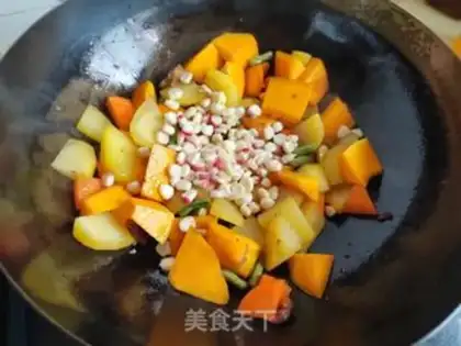 Make Potato pumpkin rice step 5