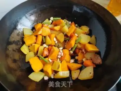 Make Potato pumpkin rice step 6