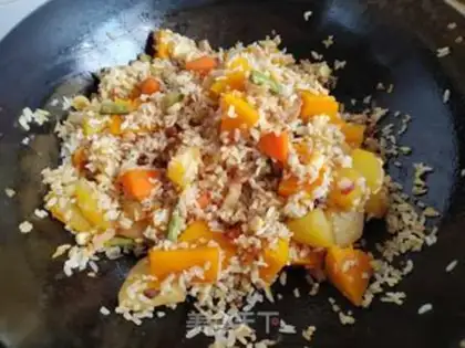 Make Potato pumpkin rice step 8