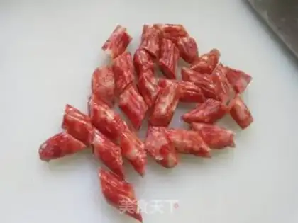 Make Onion potato sausage step 1