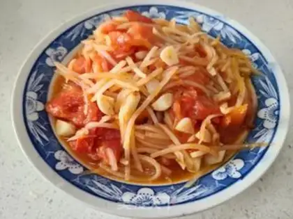 Make Tomato fried potatoes step 4