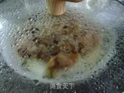 Make The chicken makes the calves evaporate step 12