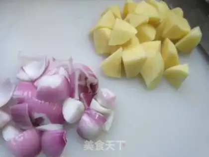 Make Onion potato sausage step 2
