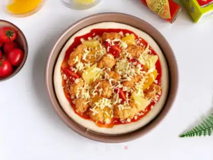 Make Hawaiian chicken pizza step 5