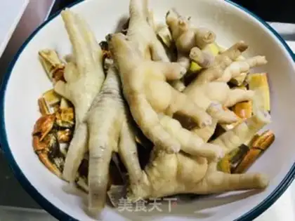 Make Crab claw chicken feet step 6