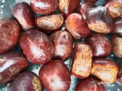Make Chestnut with no sugar step 0
