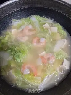 Make Shrimp cabbage tofu soup step 6