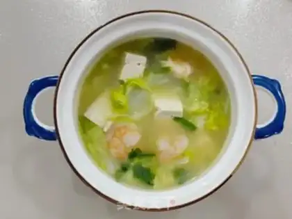 Make Shrimp cabbage tofu soup step 8