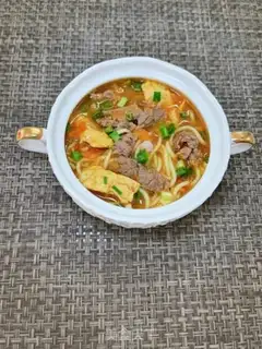 Make Tomato egg beef noodles step 20