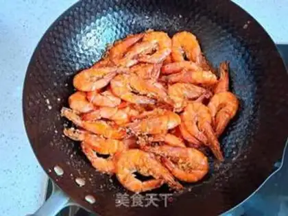 Make Fresh garlic shrimp step 7