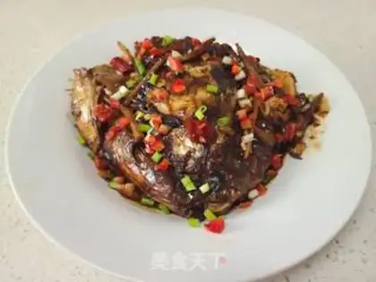 Make Red-burned fish head step 8
