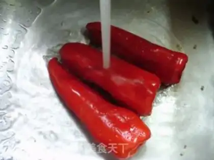 Make Blackwood, fried chicken, red pepper step 2