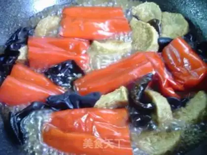 Make Blackwood, fried chicken, red pepper step 10