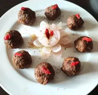Make Steam pepper beef balls step 6