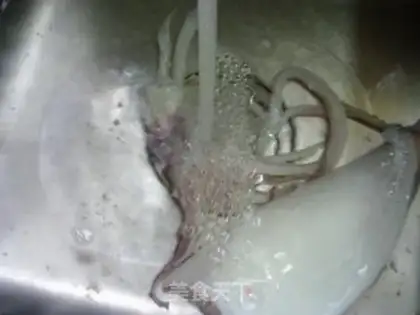 Make White cut squid step 2