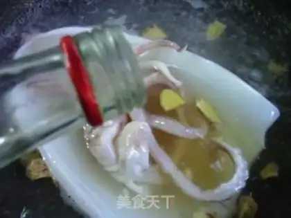 Make White cut squid step 4