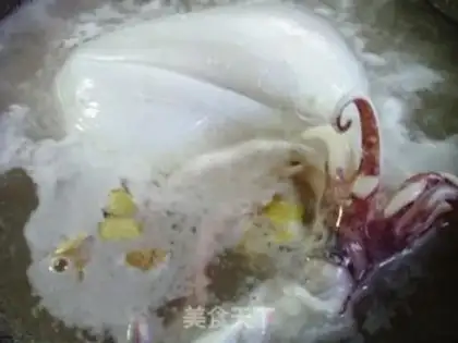 Make White cut squid step 5
