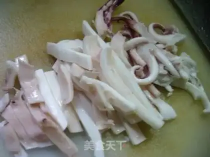 Make White cut squid step 6