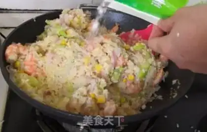 Make Egg fried rice step 7