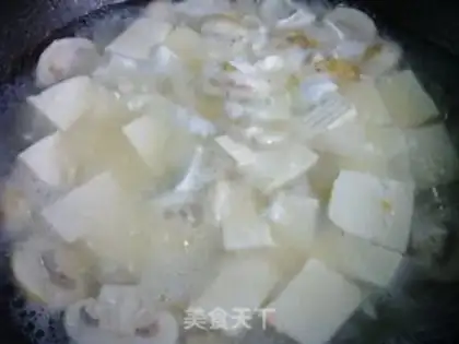 Make Fungus and duck eggs and tofu step 6
